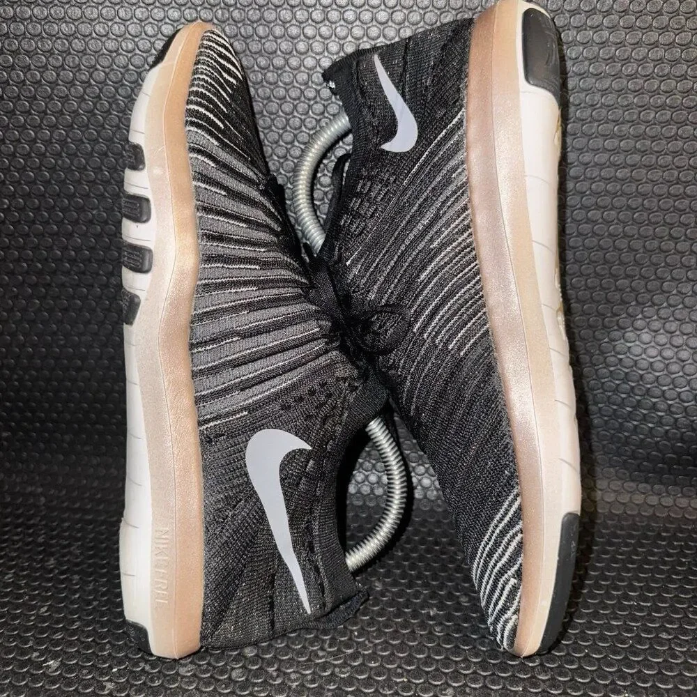 Nike Free Transform Flyknit Black Running Athletic Shoe Sneaker Womens Size 8.5